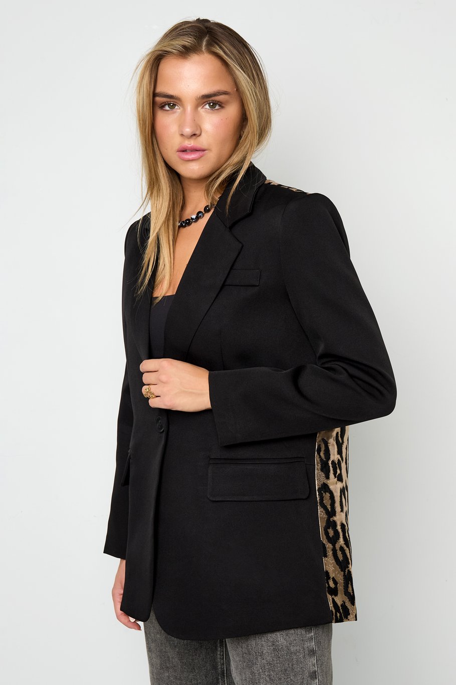 Leopard A Symetric Blazer h5Picture6